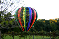 HOT AIR BALLOON LANDING IN OUR HAYFIELD SEPT 4, 2013